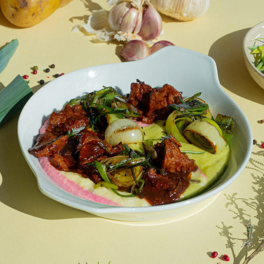 Ragout mit Kartoffelstock
